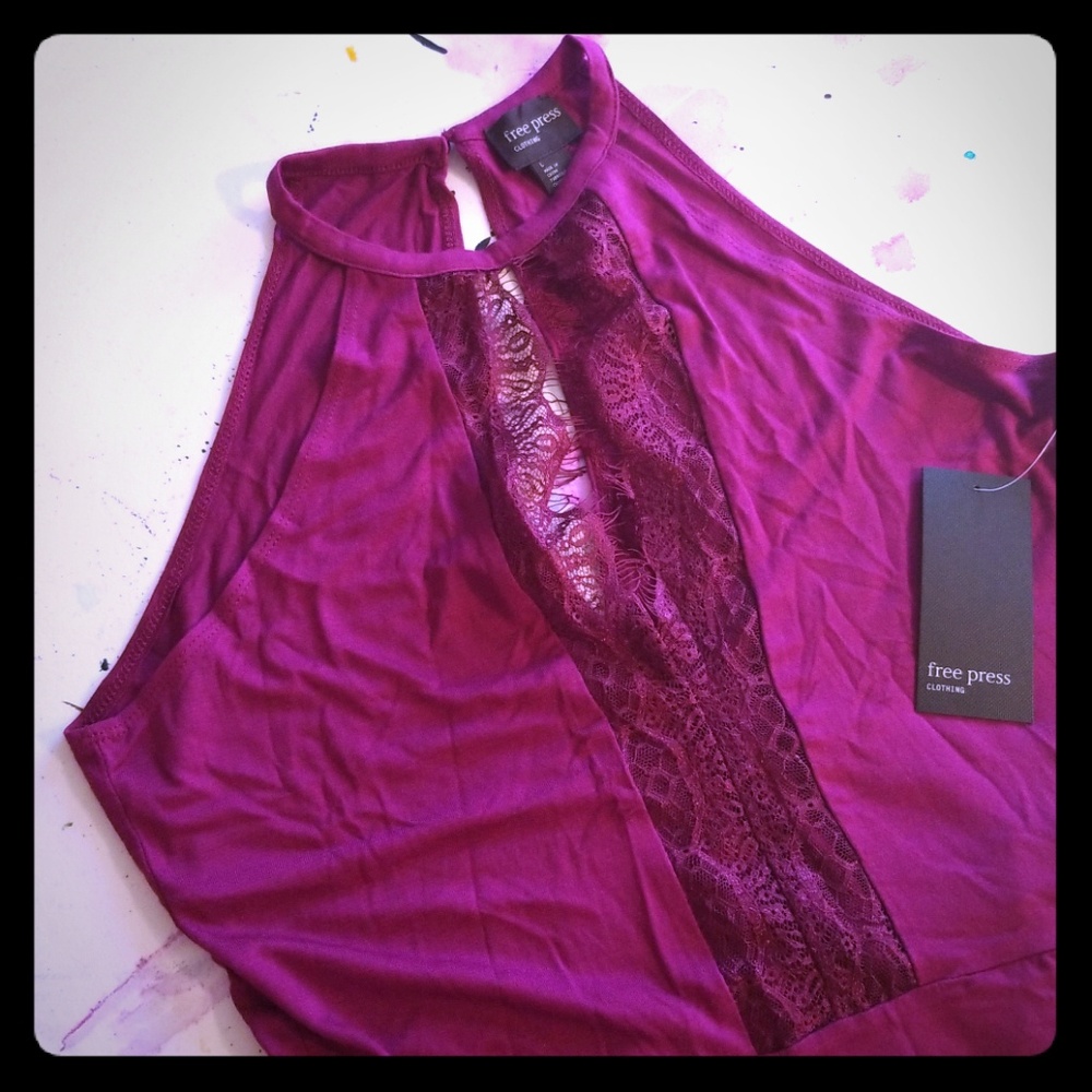 Purple magnetafree press top